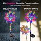 📢📢49 % DE RÉDUCTION !! ⏰ Lampe de jardin éolienne arc-en-ciel à énergie solaire
