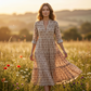 Robe d'été à fleurs pour femme