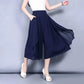 Culotte courte en mousseline taille haute pour femme
