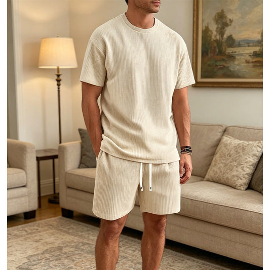 Ensemble Été Homme : T-shirt et Short Décontracté