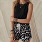 👕 50 % DE RÉDUCTION ! ✨ Ensemble débardeur et short léopard pour femme – Décontracté, audacieux, élégant 🐆