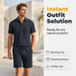Ensemble Haut et Short en Maille pour Homme