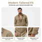 ⏳🔥50 % DE RÉDUCTION POUR UNE DURÉE LIMITÉE ! 👔 Chemise décontractée à manches longues pour homme avec poches – Confortable et élégante ✨