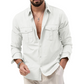 ⏳🔥50 % DE RÉDUCTION POUR UNE DURÉE LIMITÉE ! 👔 Chemise décontractée à manches longues pour homme avec poches – Confortable et élégante ✨