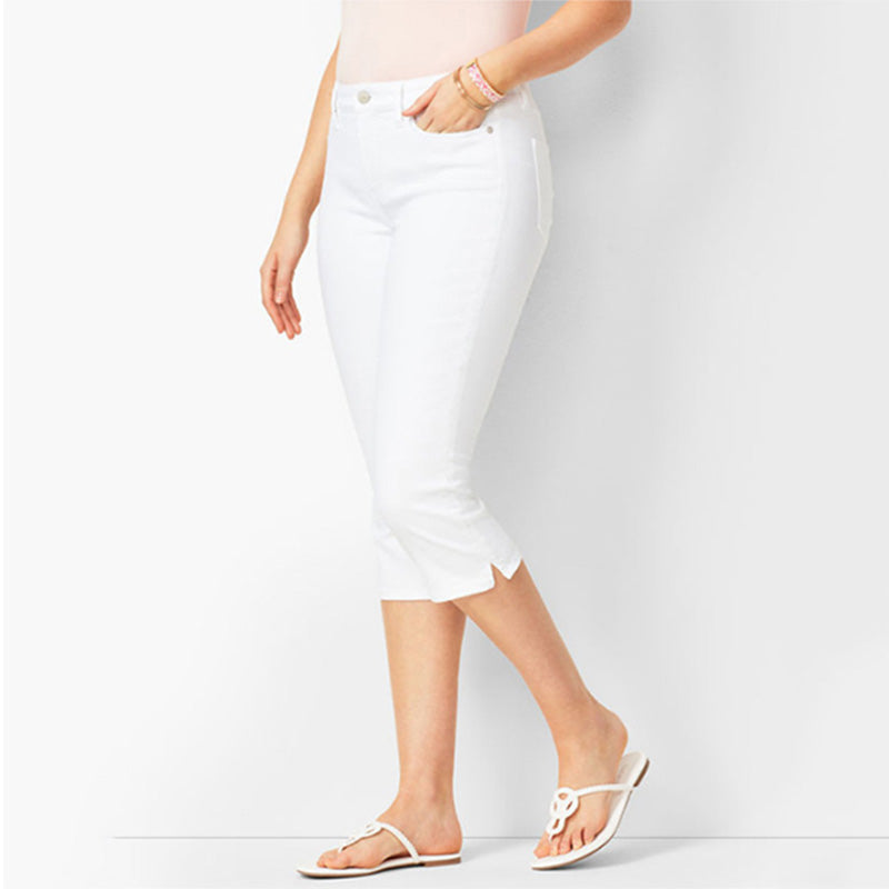 🔥 EN CE MOMENT : 50 % DE RÉDUCTION 👖 Jean capri stretch pour femme ✨ Coupe flatteuse, idéal pour le quotidien et les vacances ☀️