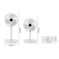 🌀🔋Ventilateur Télescopique Pliable Rechargeable USB – Silencieux, 180° Rotatif, 4 Vitesses, Portable ✨