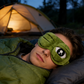 💙Soldes exceptionnelles : 50 % de réduction💙Masque de sommeil 3D « Grenouille rigolote » en tissu doux