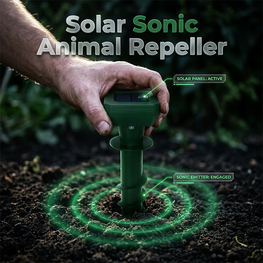 ⏰🔥OFFRE LIMITÉE : 50 % DE RÉDUCTION ! 🌞 Piquet répulsif à ultrasons à énergie solaire contre les taupes – Une solution sans cruauté, respectueuse de l'environnement et qui protège votre jardin sans effort 🌿🐾