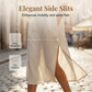 ⏳🔥50 % DE RÉDUCTION POUR UNE DURÉE LIMITÉE ! 👗 Élégante robe à manches courtes pour femme, en coton et lin, avec col – légère, chic et confortable ✨