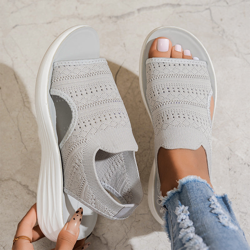 💞 PLUS DE 50 000 EXEMPLAIRES VENDUS !  🌬️ Fini les pieds gonflés ! Nos sandales en mesh respirant gardent vos pieds au frais & au sec