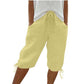 👖🌬️ Pantalon capri décontracté avec cordon de serrage et poches