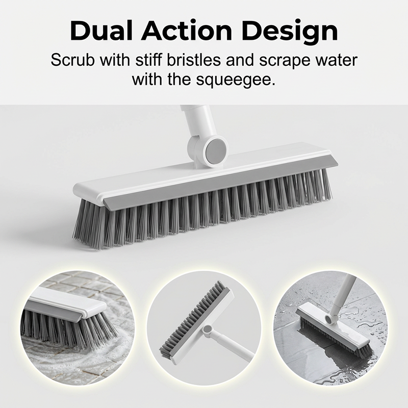 🎉Prix surprise ✨🧹 Brosse 2-en-1 pour joints et coins avec raclette
