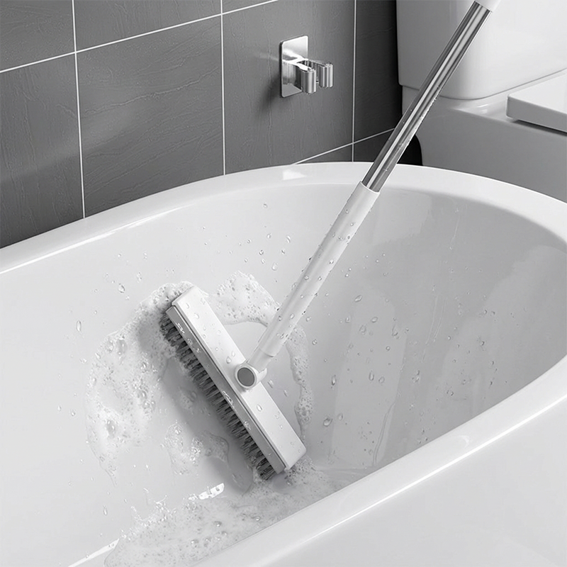 🎉Prix surprise ✨🧹 Brosse 2-en-1 pour joints et coins avec raclette