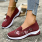 👟🌸 Chaussures slip-on en maille à motifs floraux