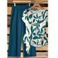 Ensemble deux pièces élégant à motifs pour femme