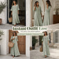 Robe longue ample à col en V pour femme