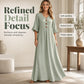 Robe longue ample à col en V pour femme