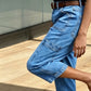 📢Soldes de mi-saison : 50 % de réduction – offre à durée limitée ⏰Pantalon de jean court et extensible pour femme, style décontracté