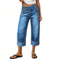 👖 Nouvelle Arrivée💙 Jean Large Court Femme – Taille Haute Boutonnée