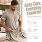 ⌛Offre à durée limitée – T-shirt Henley à manches courtes et respirant pour homme