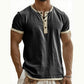 ⌛Offre à durée limitée – T-shirt Henley à manches courtes et respirant pour homme