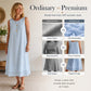 Robe d'été sans manches à volants pour femme