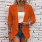 Cardigan décontracté pour femme, texturé et ouvert sur le devant