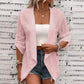 Cardigan décontracté pour femme, texturé et ouvert sur le devant