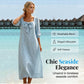 Robe midi décontractée unie, avec un nœud élégant et un décolleté carré