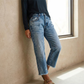 📢📢50% DE RÉDUCTION !! ⏰Jean Femme Rétro Court Coupe Droite