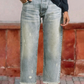 📢📢50% DE RÉDUCTION !! ⏰Jean Femme Rétro Court Coupe Droite