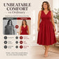 Robe sans manches à col en V et effet torsadé pour femme