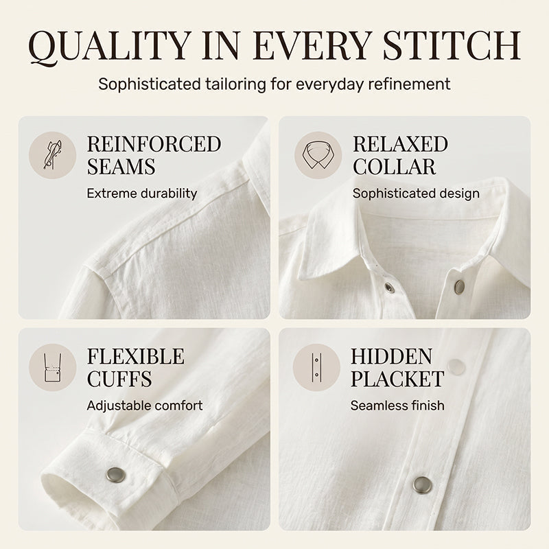 Chemise demi-boutonnée ample pour femme, style décontracté