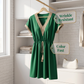 Robe bohème à encolure en V en dentelle pour femme