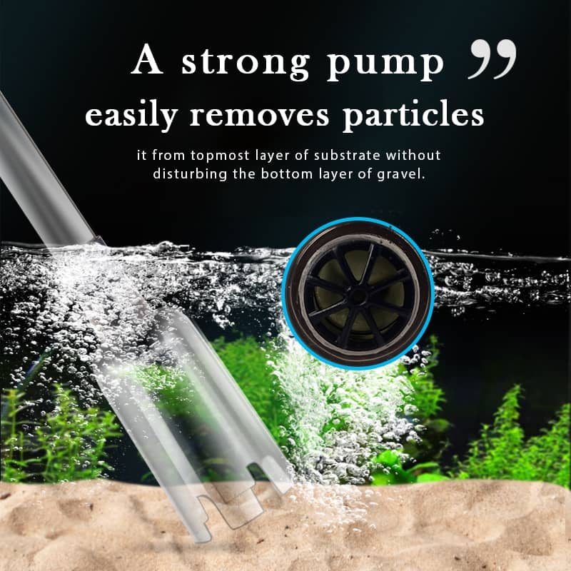 🔥Aspirateur de Fond Électrique pour Aquarium – Nettoie le Gravier & Renouvelle l’Eau en Même Temps !
