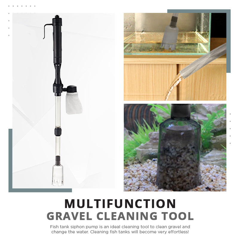 🔥Aspirateur de Fond Électrique pour Aquarium – Nettoie le Gravier & Renouvelle l’Eau en Même Temps !