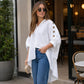 ⌛Offre à durée limitée – Chemise oversize asymétrique pour femme avec détails ajourés