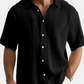 Chemise décontractée pour homme, confortable, coupe ample, à manches courtes