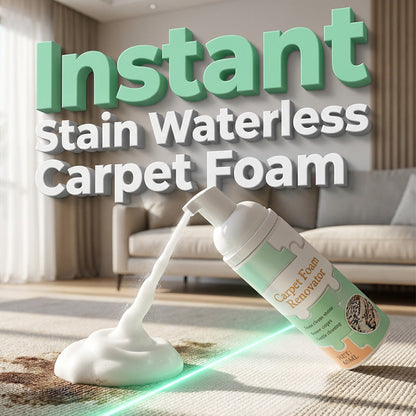 🏆 Offre spéciale du dernier jour  🔥 2 achetés 1 offerts 🎁Mousse détachante sans eau pour tapis avec serviette