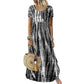 Robe décontractée ample pour femme, imprimé tie-dye