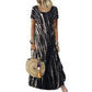 Robe décontractée ample pour femme, imprimé tie-dye