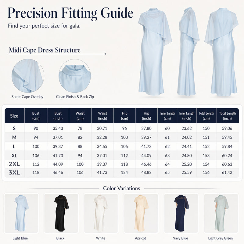 Ensemble élégant deux pièces pour femme avec cape