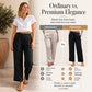 👖 Pantalon léger en mélange de lin – Taille souple et coupe droite classique, idéal pour le travail ou le week-end