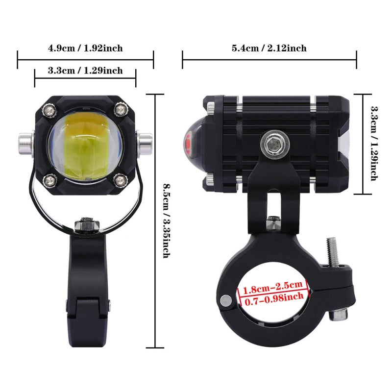 🏍️ 50% DE RÉDUCTION! 💡 Projecteur LED Universel pour Moto – Double faisceau, puce haute intensité & étanche – Alliage aluminium, compatible 12-80V – Sécurité & visibilité renforcées 🏆