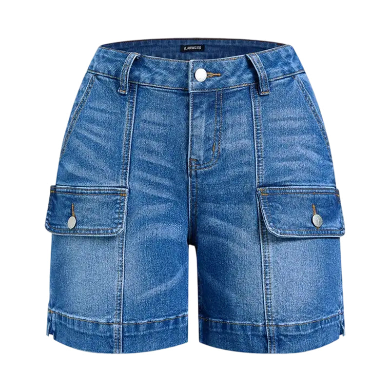 ⌛Offre à durée limitée – Short en jean stretch décontracté pour femme
