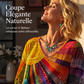 Blouse vintage à col V avec patchwork pour femmes
