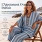 🔥-50%🌿 Ensemble de détente léger à rayures, idéal pour les sorties décontractées 🤍 Haut ample + pantalon large