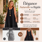 Robe sans manches double couche pour femme
