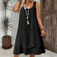 Robe sans manches double couche pour femme