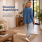 Veste cardigan décontractée sans col à boutons pour femme